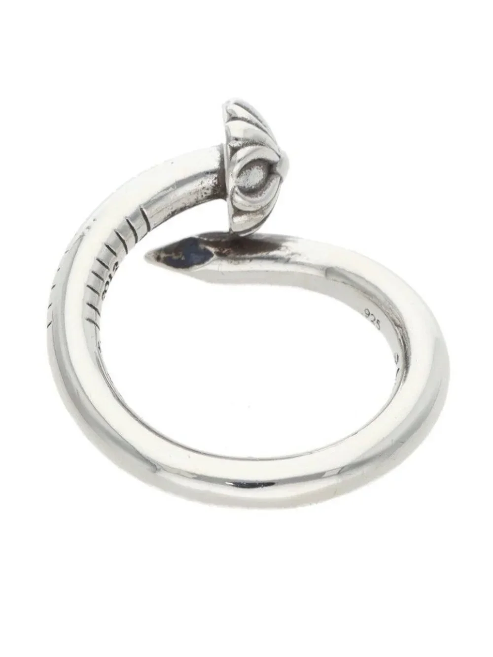 Chrome Hearts Nail Crsball Cross Ball Silver Ring